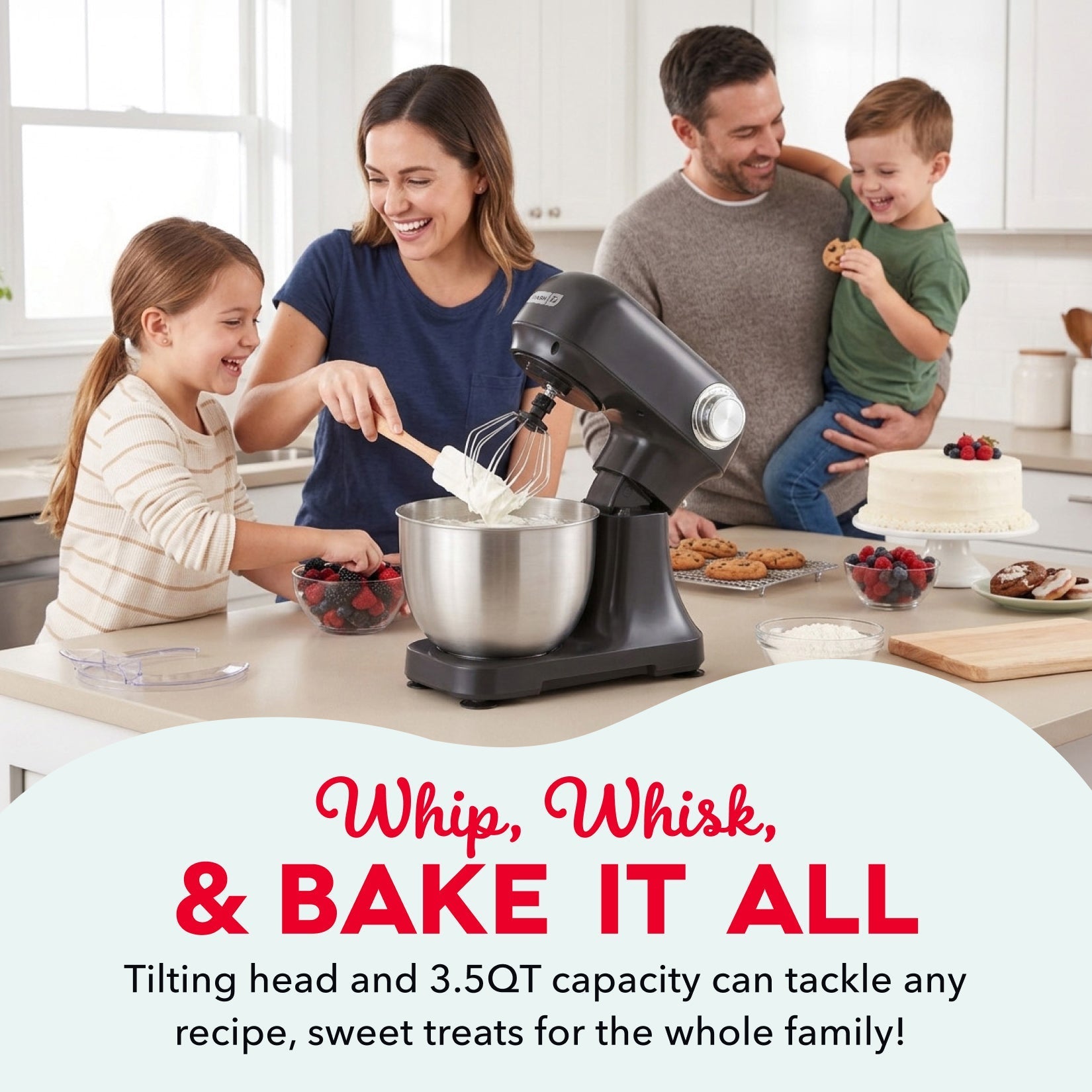 3.5 Qt Tilt Head Stand Mixer
