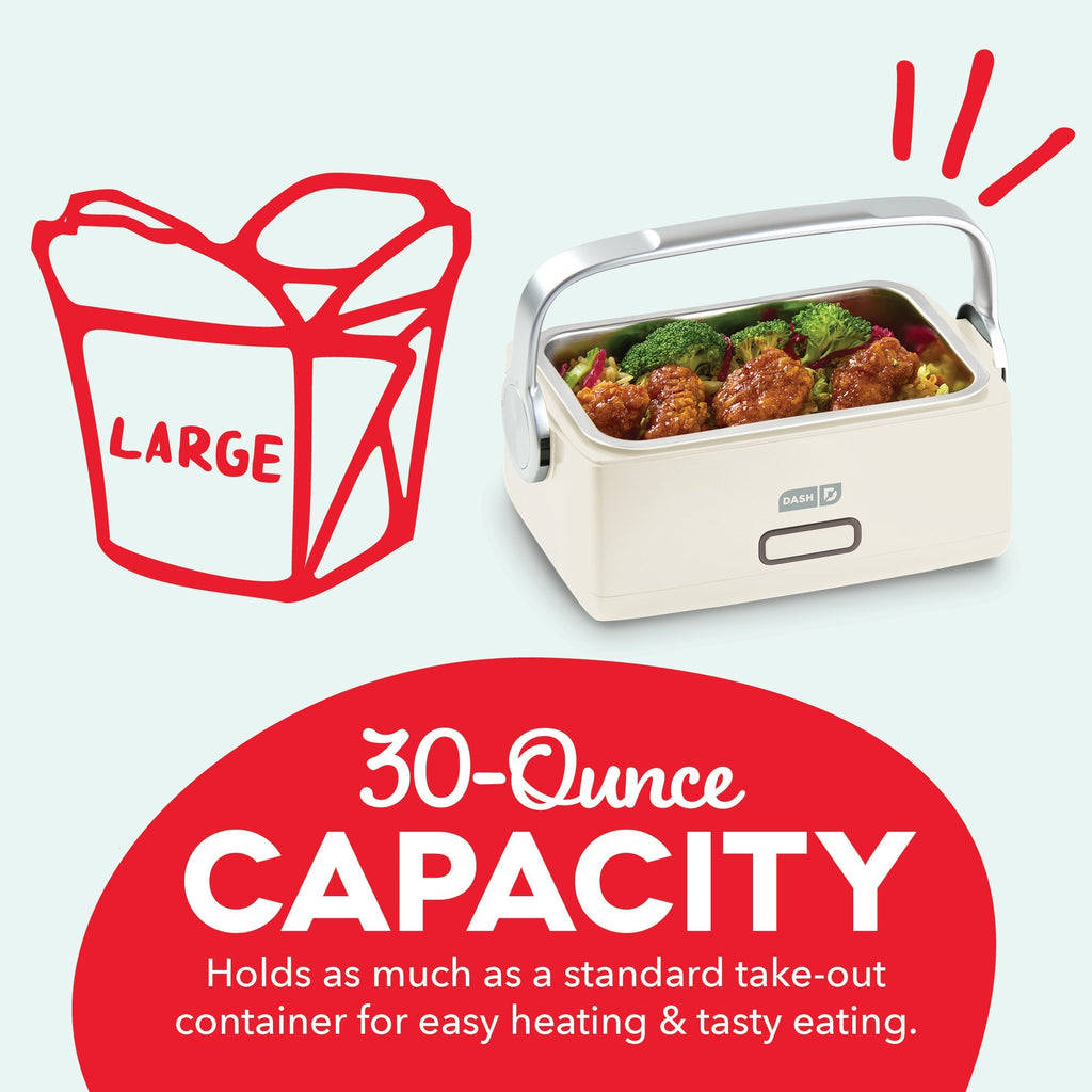 Hot2Go™ Electric Lunchbox (30 Ounce + Utensils)